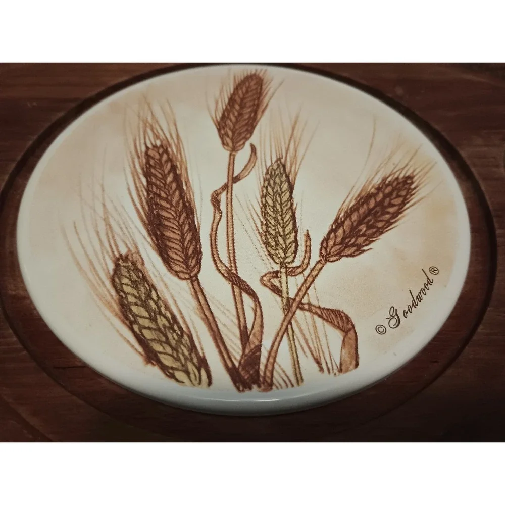 Vintage 70s Teakwood - Goodwood Cheese Charcuterie Board‎ Tray Glass Cover